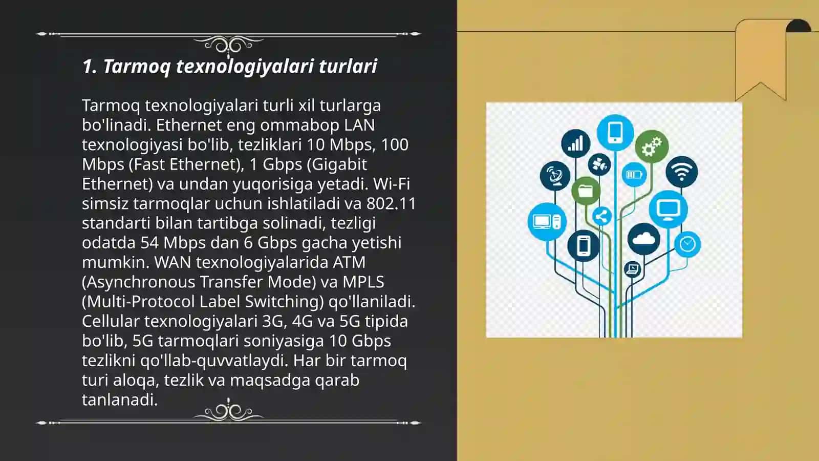 Tarmoq texnalogyalari va intirnet xizmatlari 3