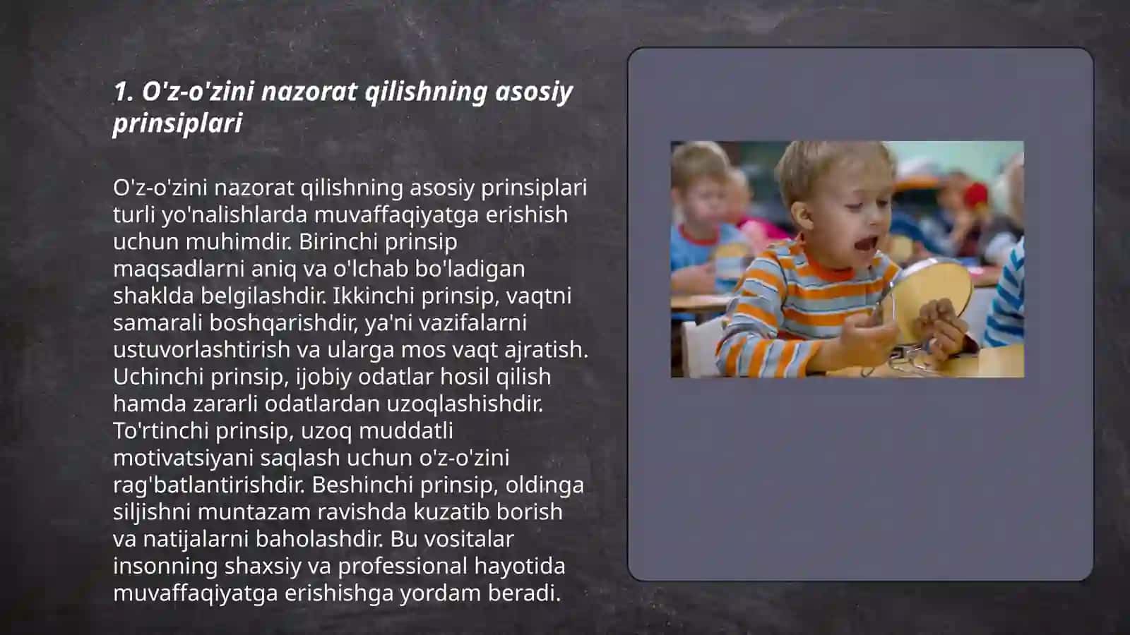 O'z-o'zini nazorat qilish va nutqiy komunikatsiyaga kiritish texnologiyasi.(logopediya) 3