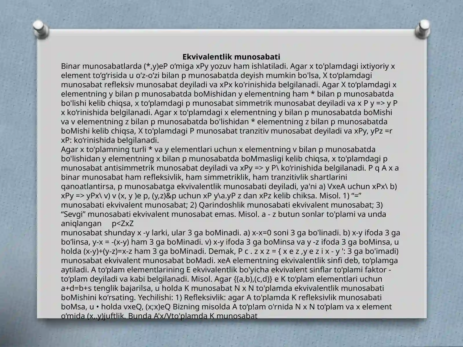 Diskret tuzilmalar 3