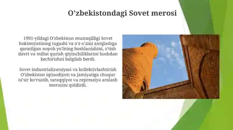 O'zbekiston Respublikasi tashkil topishining tarixiy ahamiyati 3
