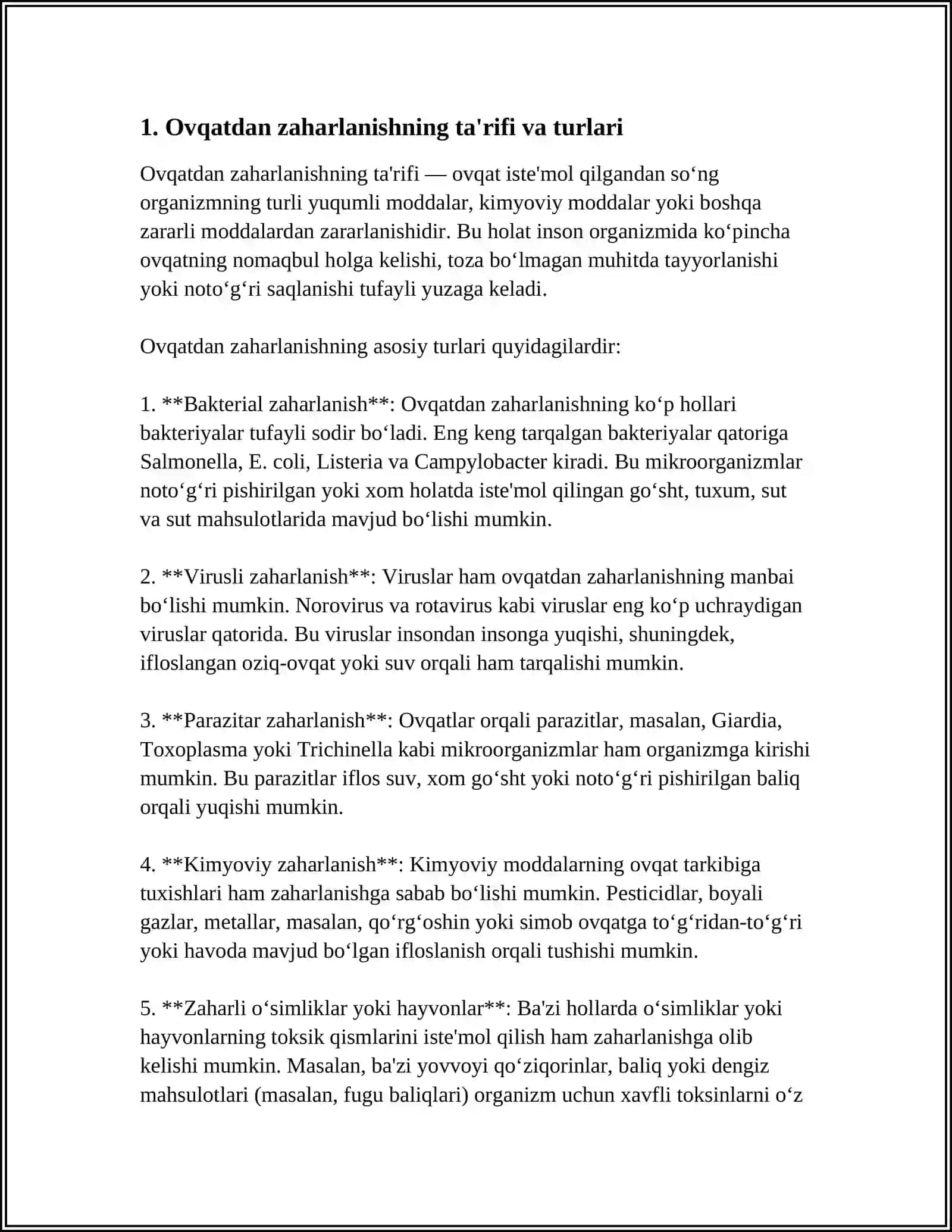OVQATDAN ZAHARLANISH 3