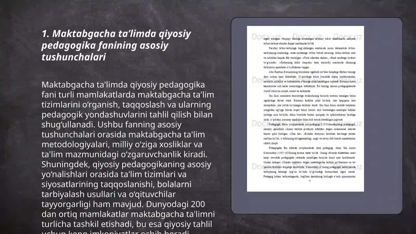 Maktabgacha taʼlimda qiyosiy pedagogika fanining sohasi va vazifalari 3