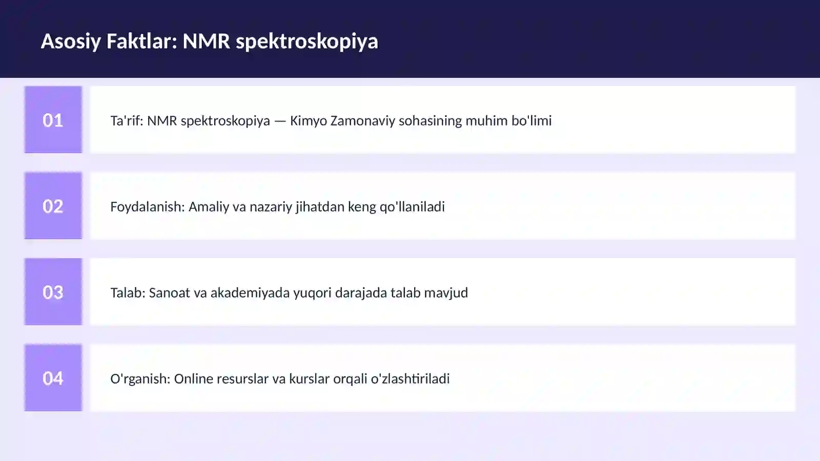 NMR spektroskopiya 3