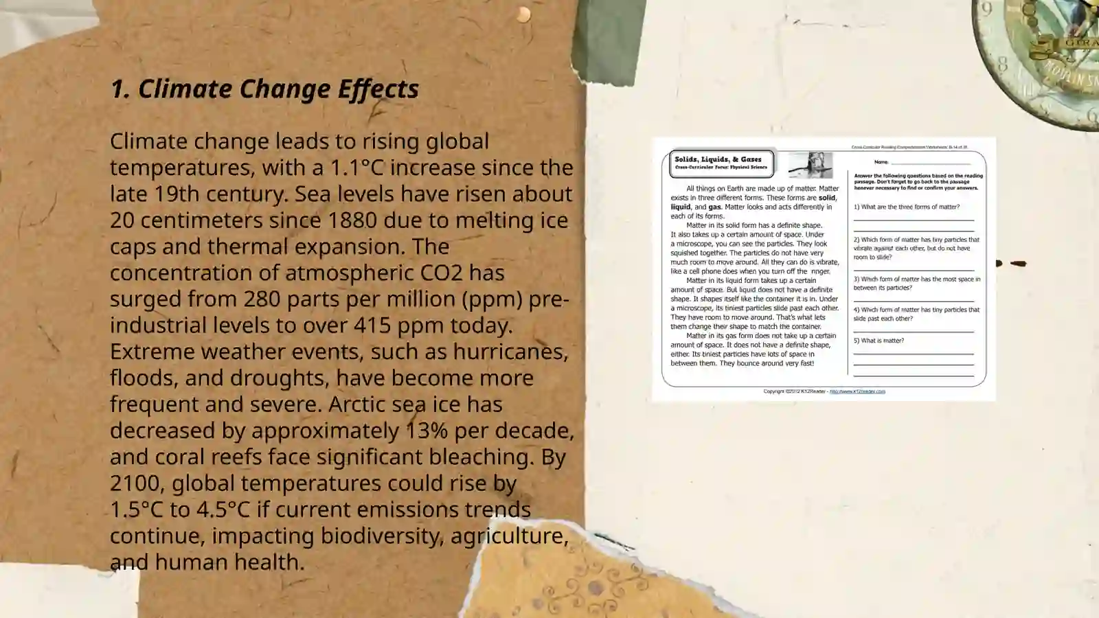 Plan: Climate Change Effects 3