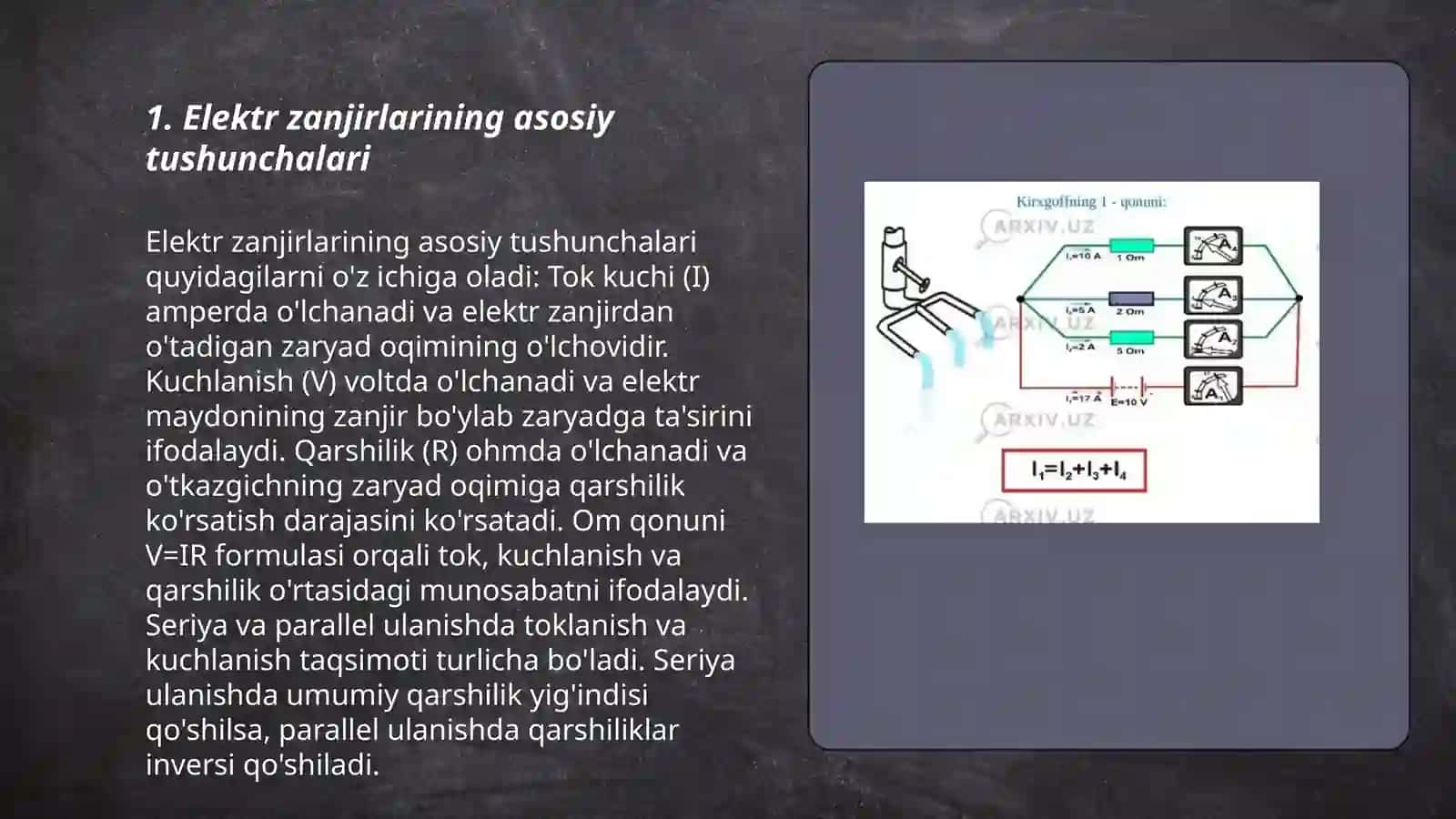 Elektr zanjirlarini ekvivalent uchburchak va yulduzcha sxemalari 3
