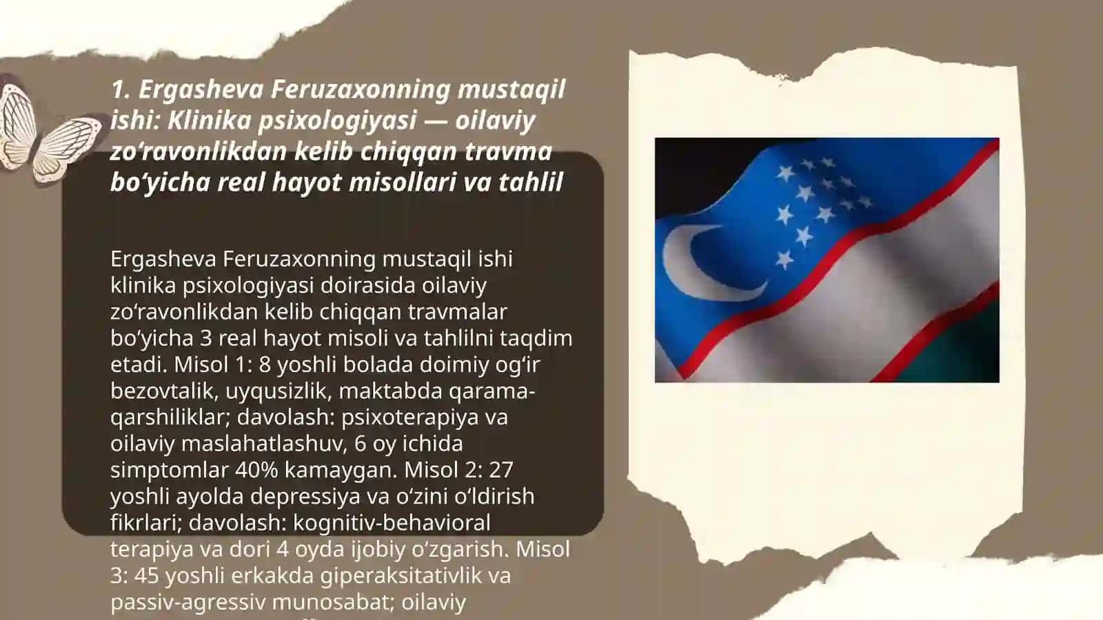 Psixologning 5 asosiy sohasi boyicha real hayotdan misollar va tahliliy referat 3