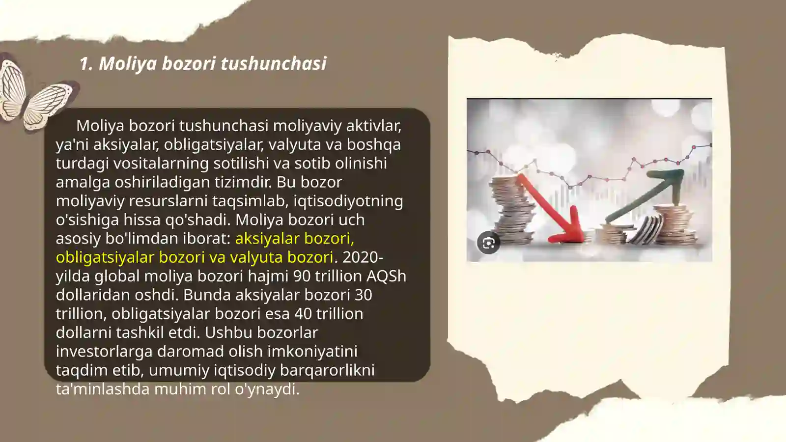 Moliya bozorining turlari va uning ahamiyati 3