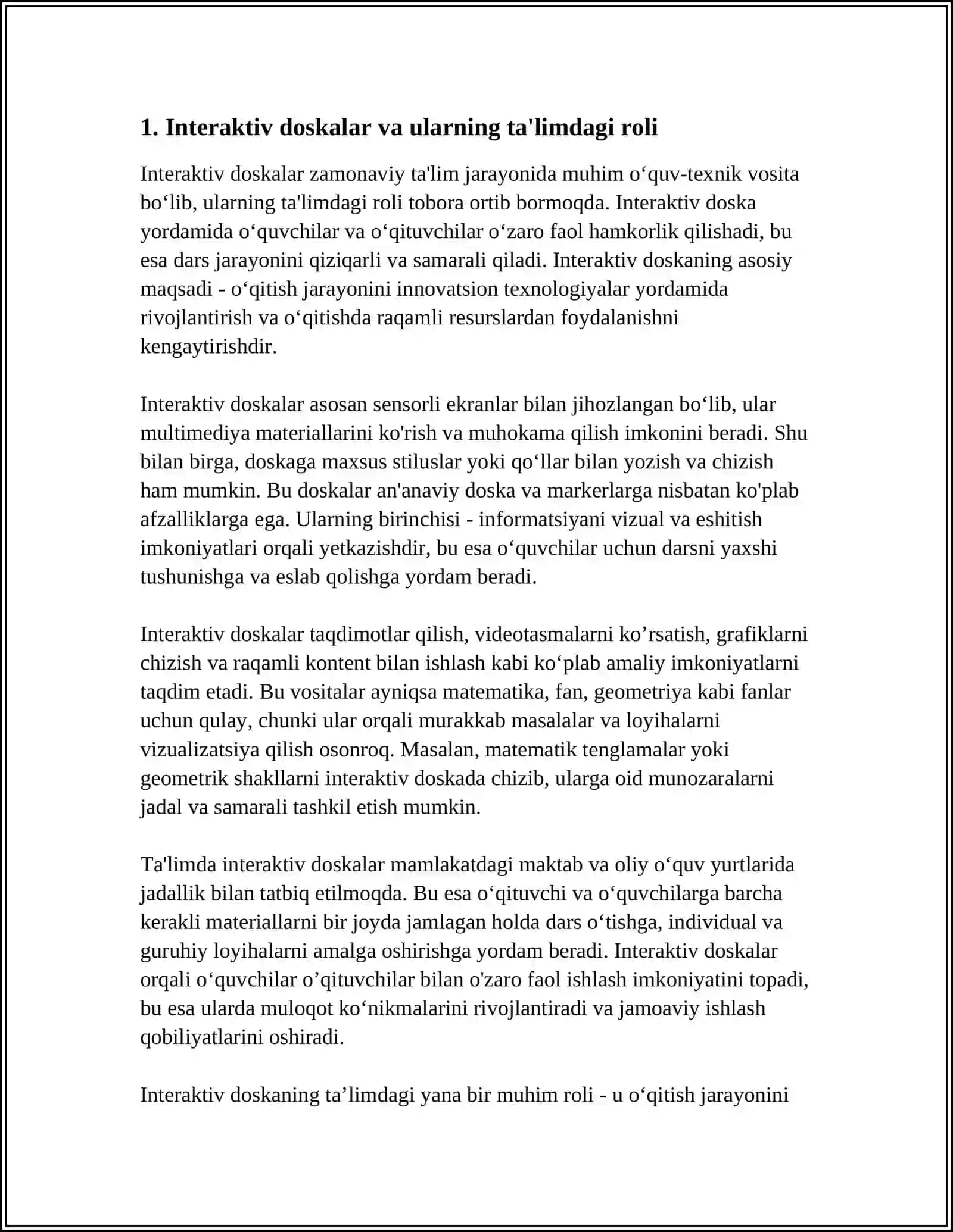 ZAMONAVIY OʻQUV-TEXNIK VA DASTURIY VOSITALARI 3