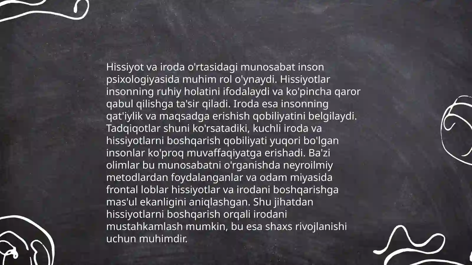 Hissiyot va iroda haqida tushuncha 3