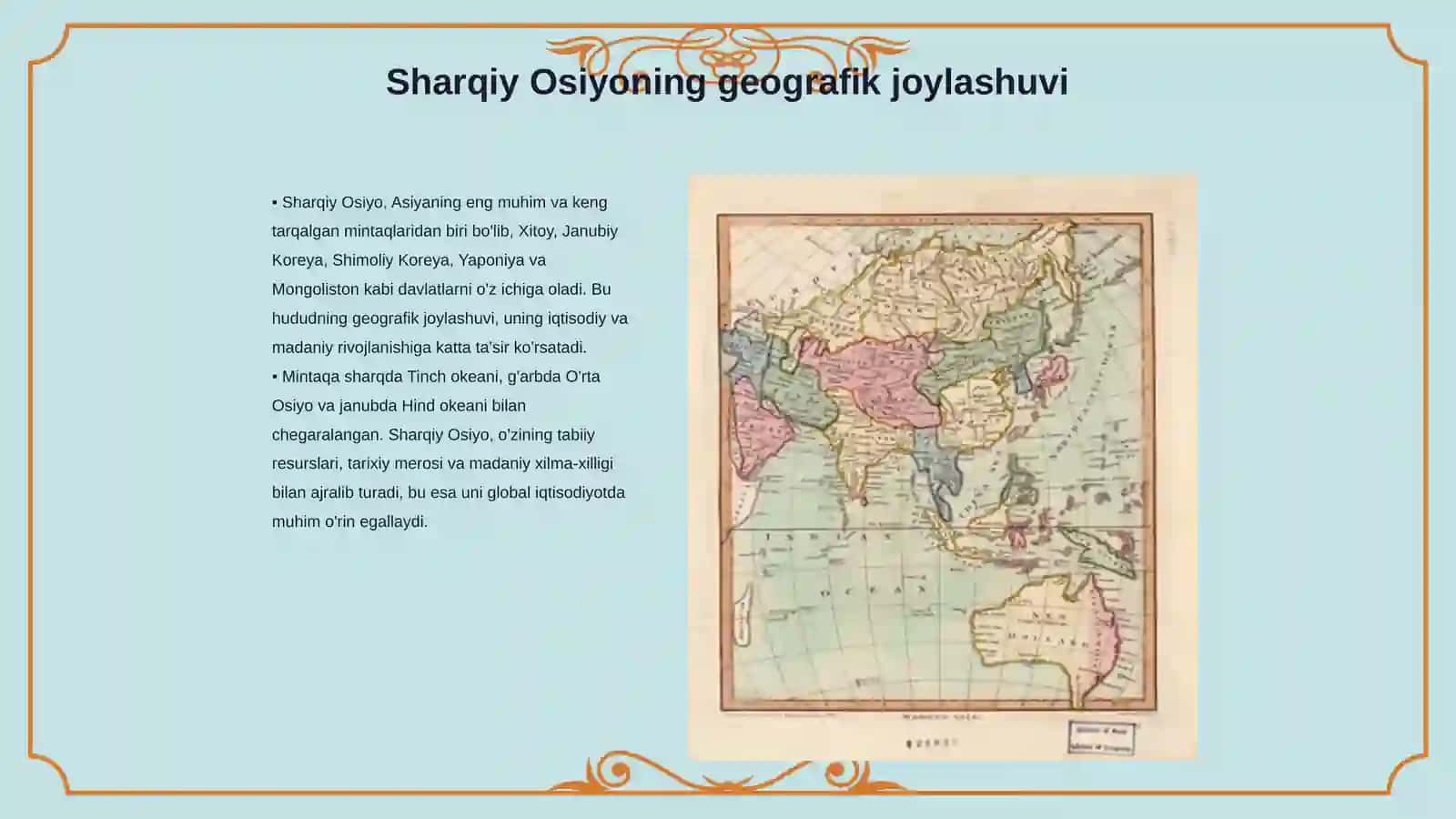 Sharqiy Osiyo xalqlari 3