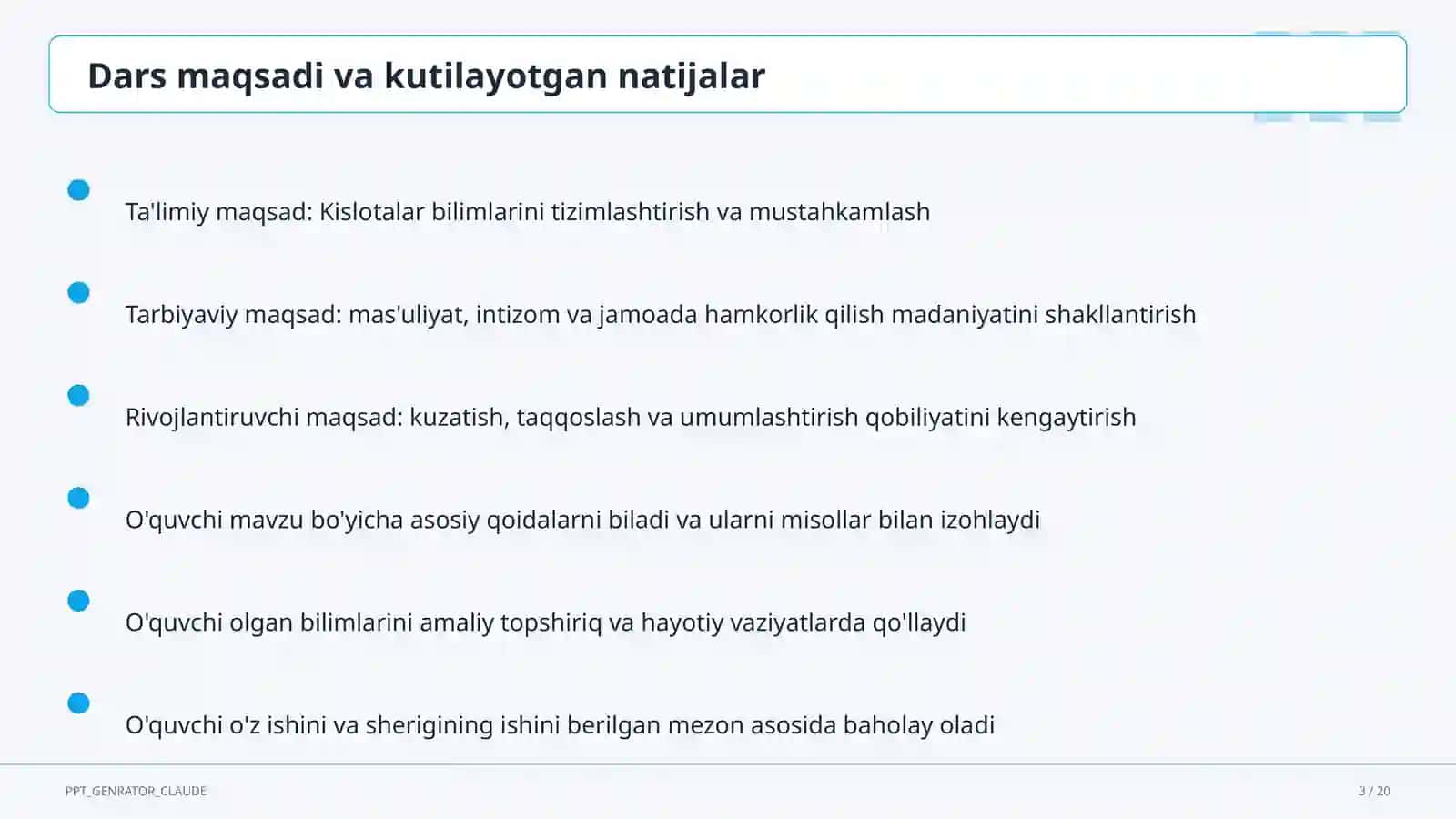 Kislotalar (8-sinf) 3