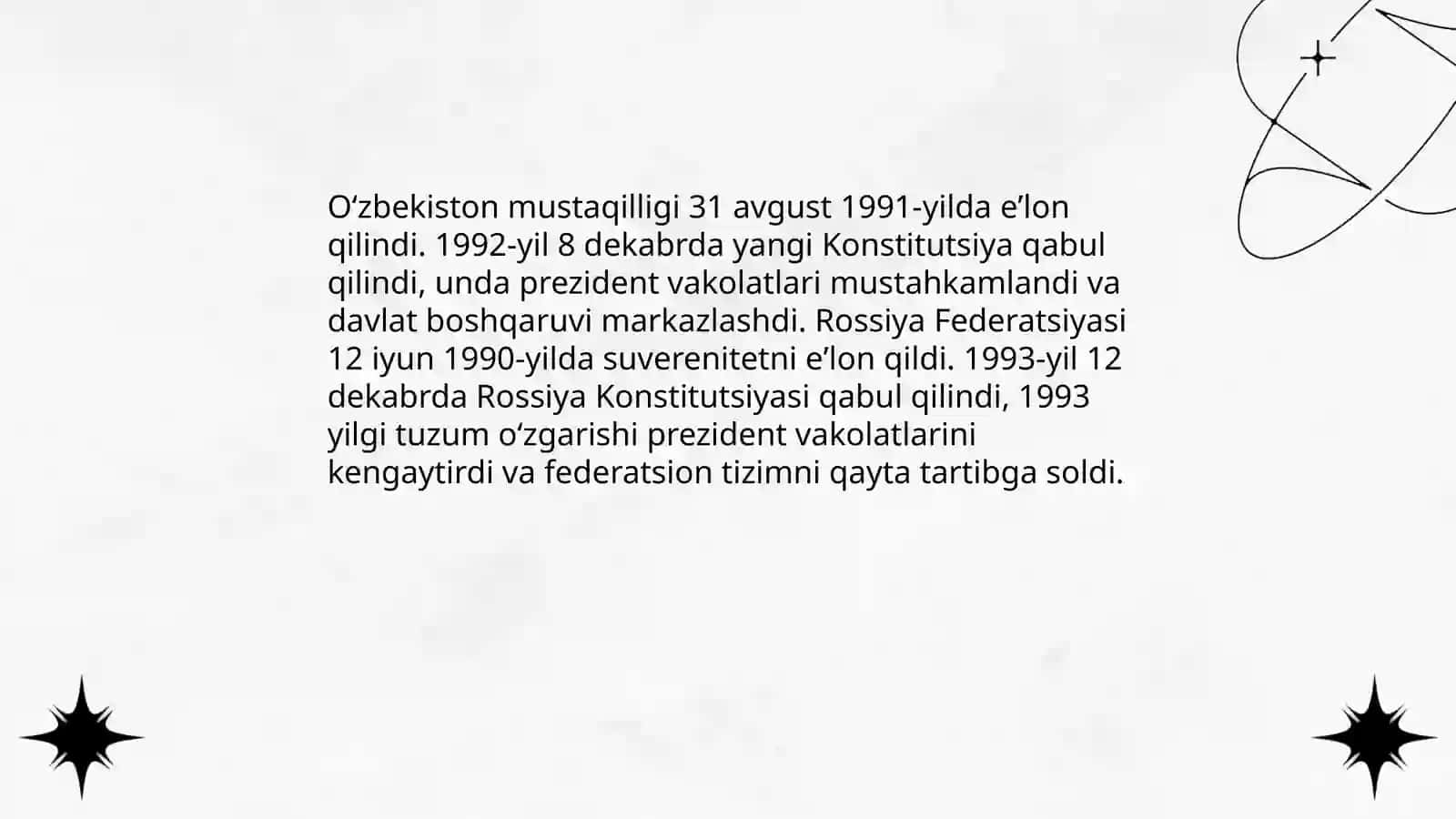 1991-yildan keyin O'zbekistonda va Rossiyada yuz bergan o'zgarishlar 3
