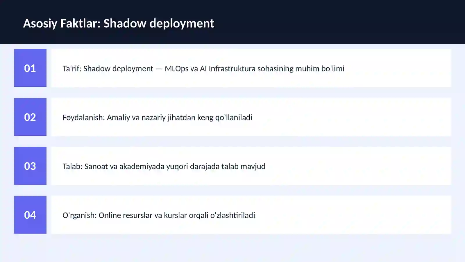 Shadow deployment 3