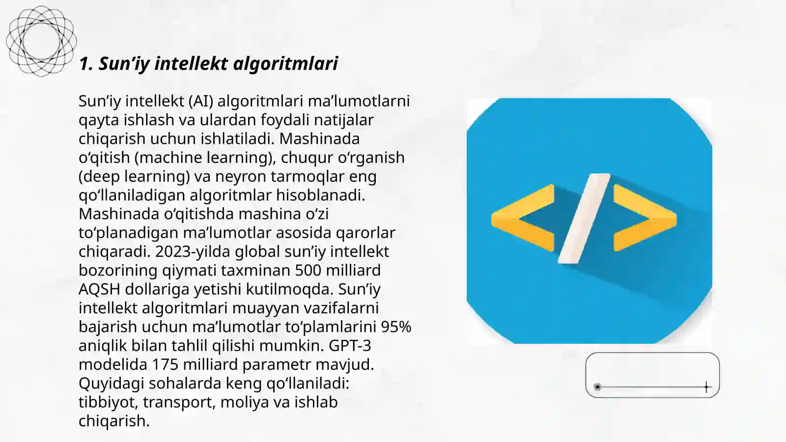 Sun’iy intellekt algoritmlari 3