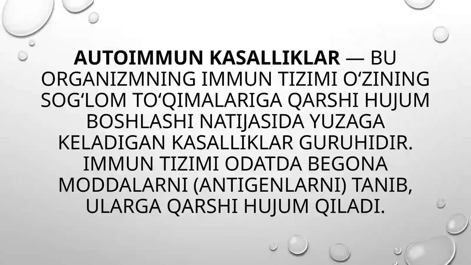 MAVZU: Immunopotolgiya, hozirgi zamon klassifikatsiyasi: tugʻma va orttirilgan immun tanqisligi haqida to'liq ma;lumot 3