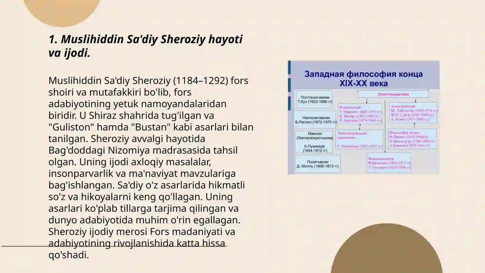 Muslihiddin Saʼdiy sheroziyning-Guliston asarida ustoz va shogird haqida 3