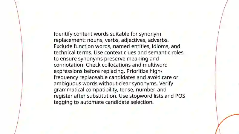 Paraphrasing using synonyms 3