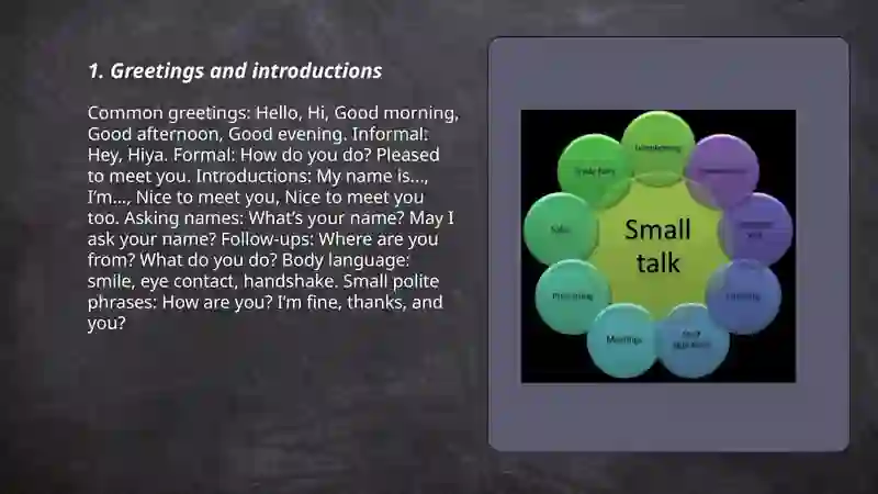 Making Small Talk 3
