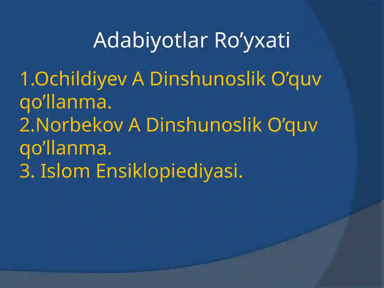 Islom dini tarixi va mohiyati 3