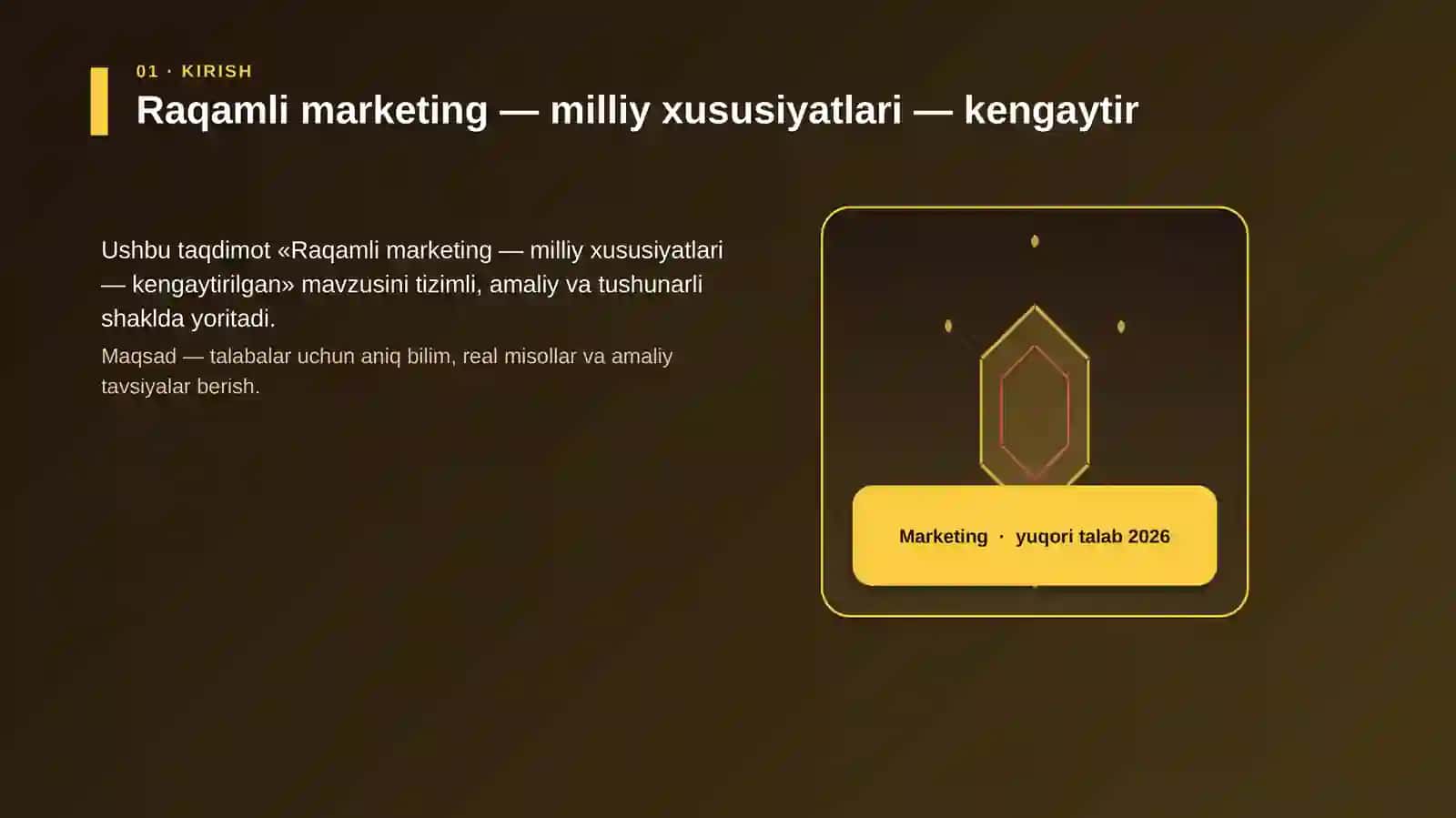 Raqamli marketing — milliy xususiyatlari — kengaytirilgan 3
