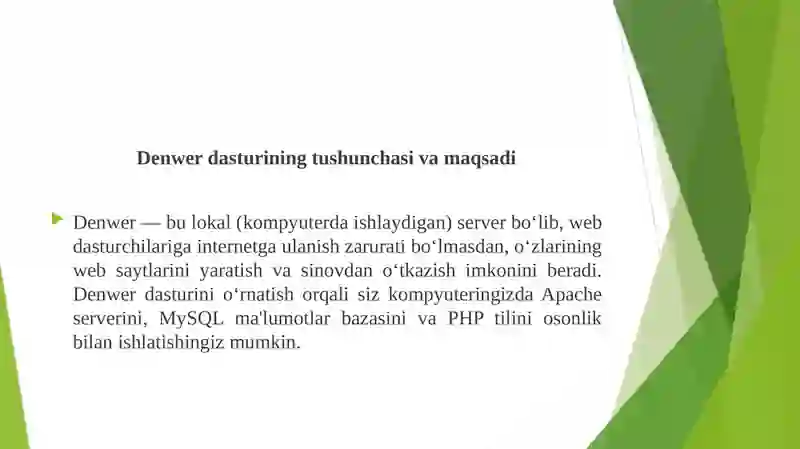Denwer (XAMPP kabi) 3