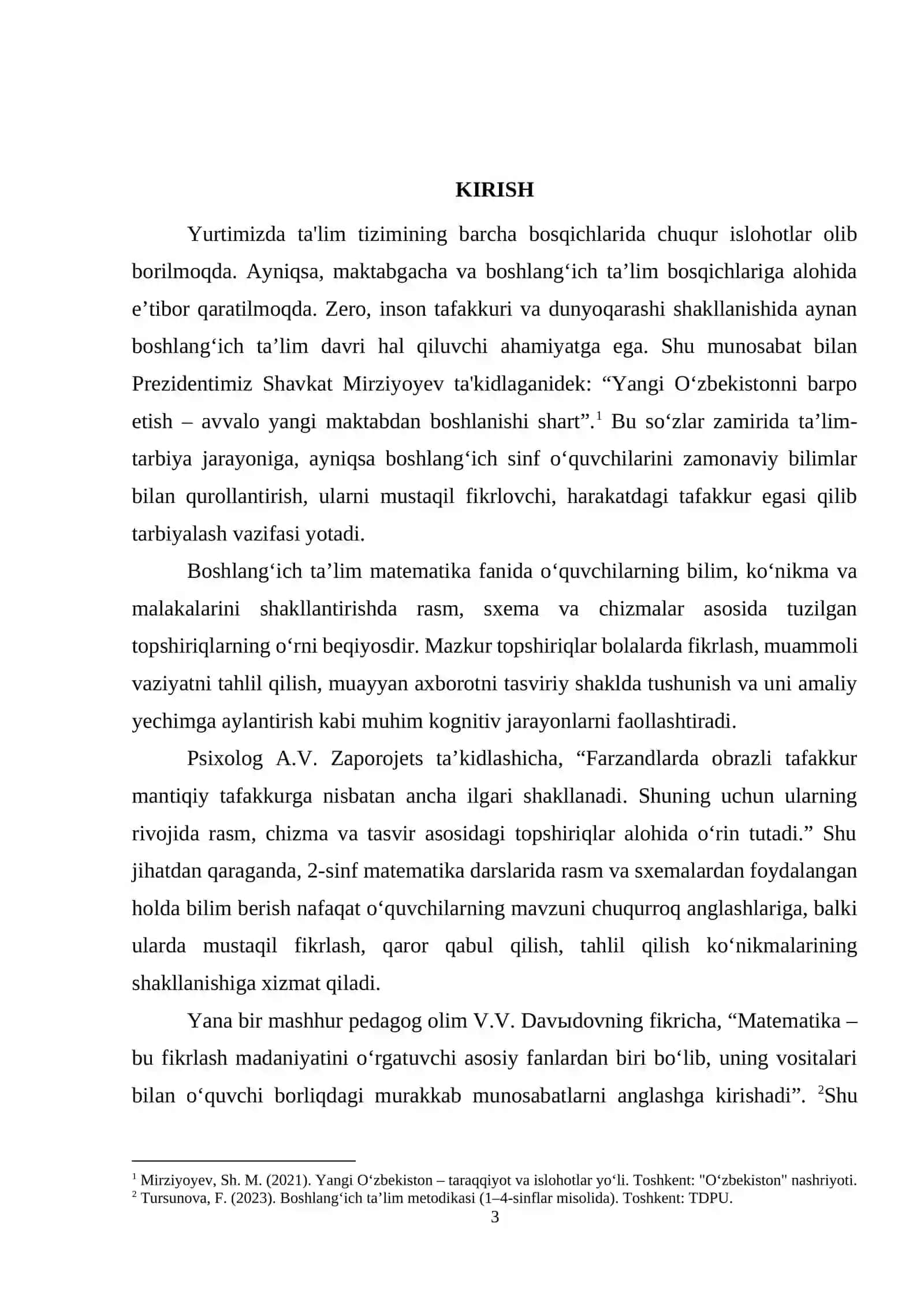 BOSHLANGʻICH 2-SINFDA MATEMATIKADAN RASM,SXEMA,CHIZMA SHAKLIDA BERILGAN TOPSHIRIQLAR VA ULARNI YECHISHGA OʻRGATISH METODIKASI 3