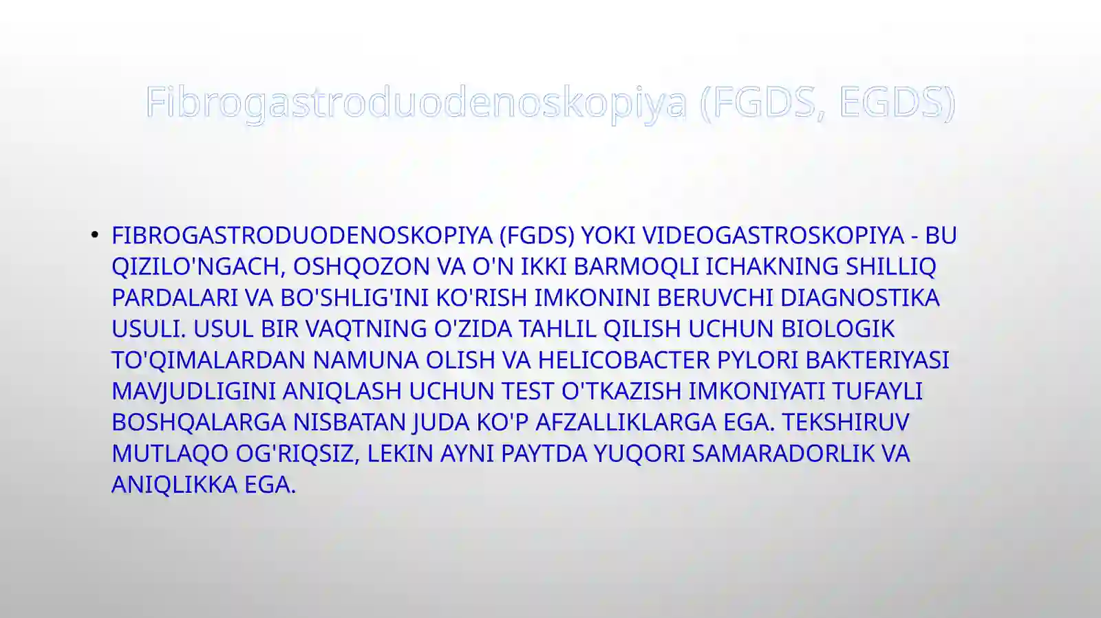 Fibrogastroduodenoskopiya(FGDS, EGDS) 3