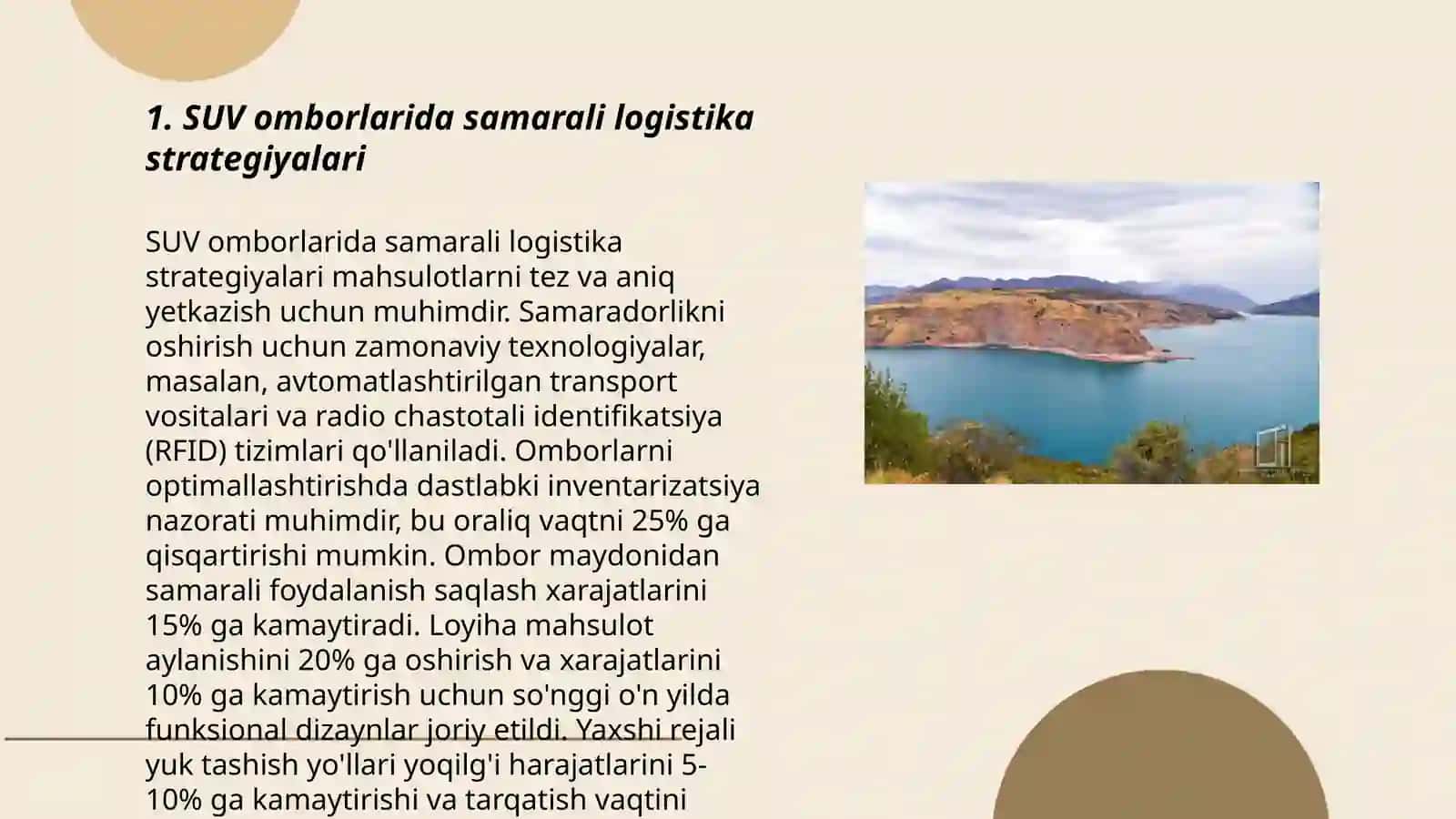 SUV omborlarida samarali logistika strategiyalari 3
