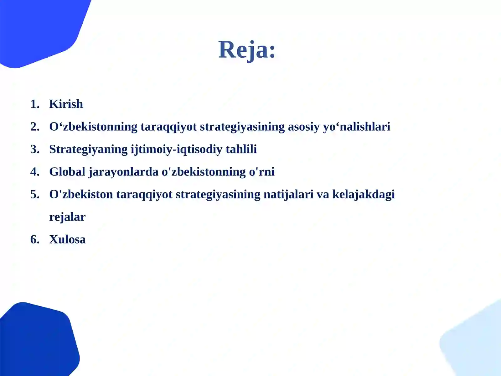 O'zbekistonning taraqqiyot strategiyasi tahlili 3