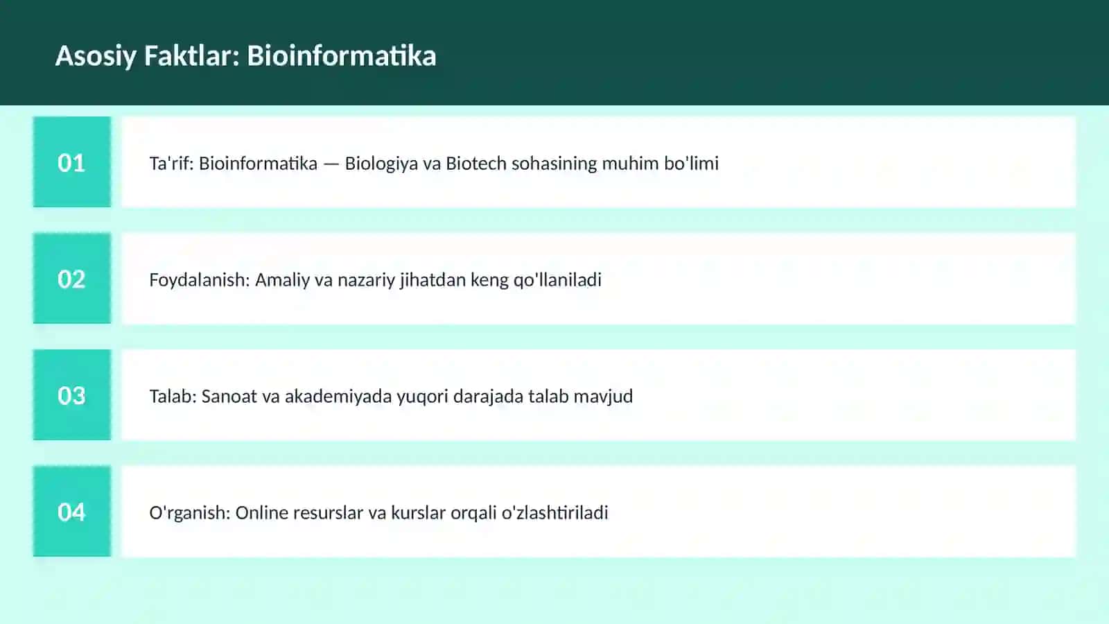 Bioinformatika 3