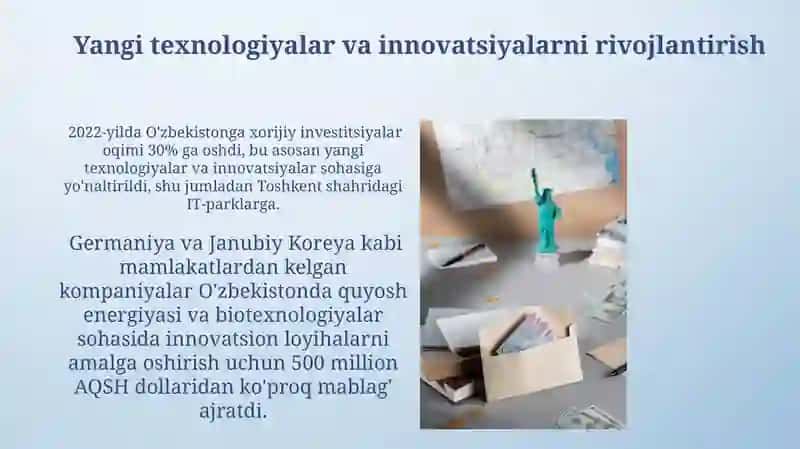 Xorijiy investitsiyalar va ularni jalb etish siyosati 3