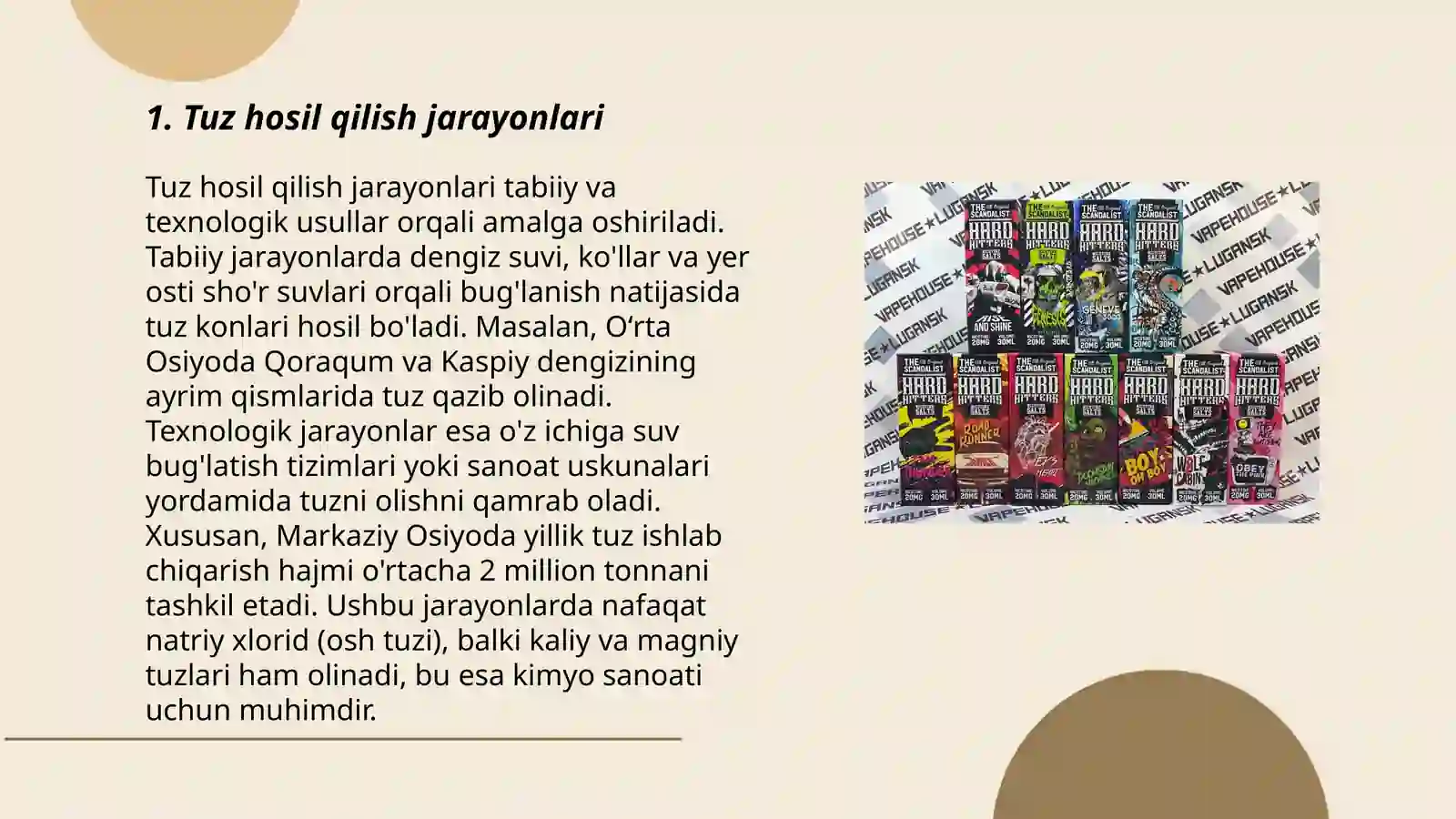 Tuzlarning olinish usullari 3