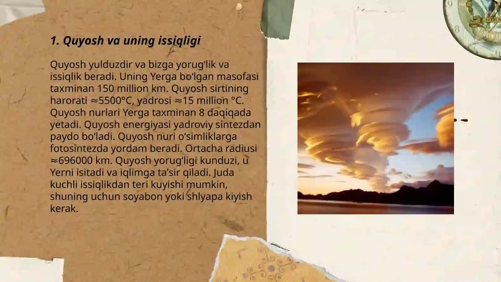 Tabiat hodisalari mavzusida boshlangʻich sinf oʻquvchilari uchun 20-listli 3