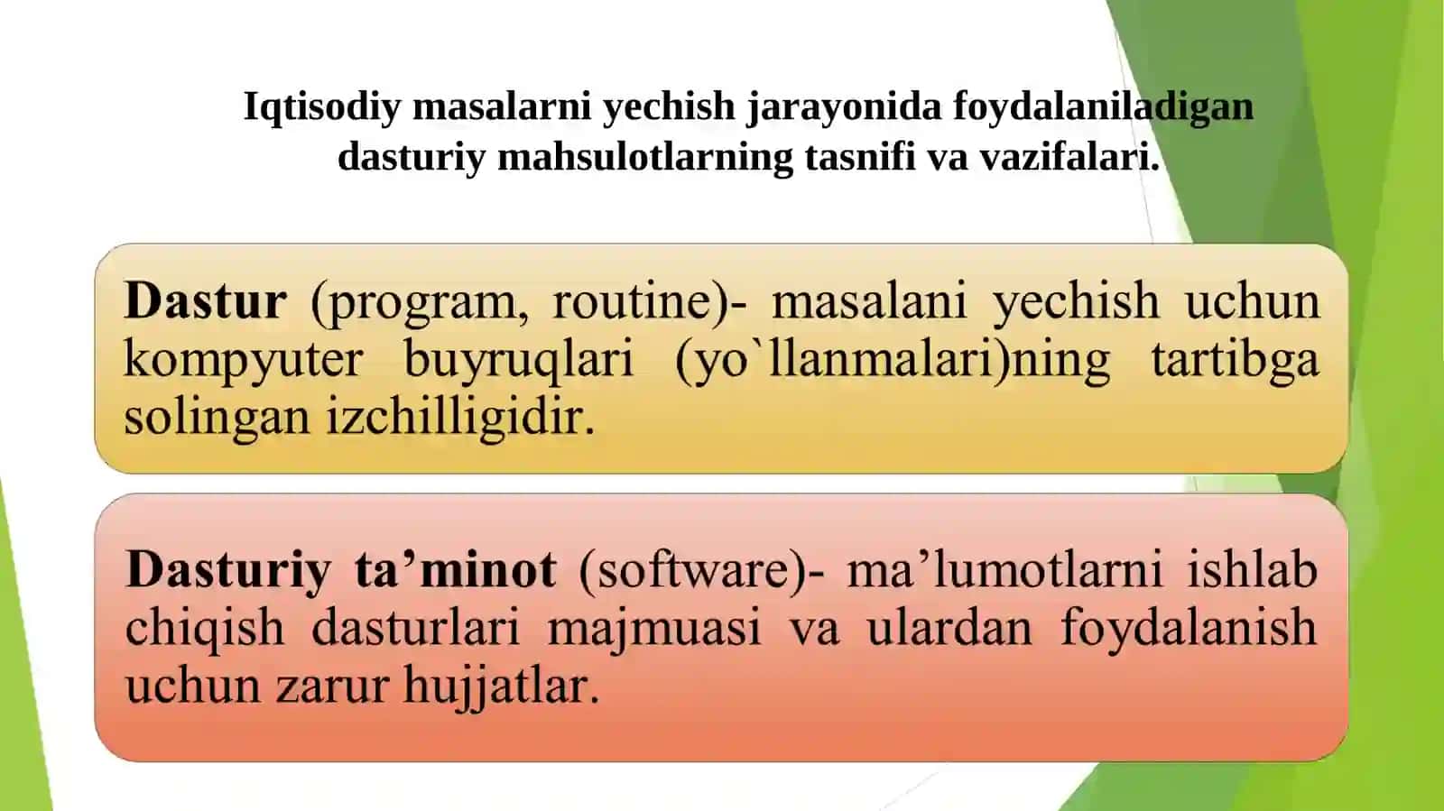 Dasturiy ta'minot va uning rivojlanish tendensiyalari 3