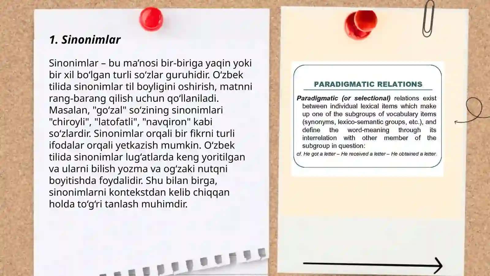 Lugʻaviy maʼno guruhlari 3