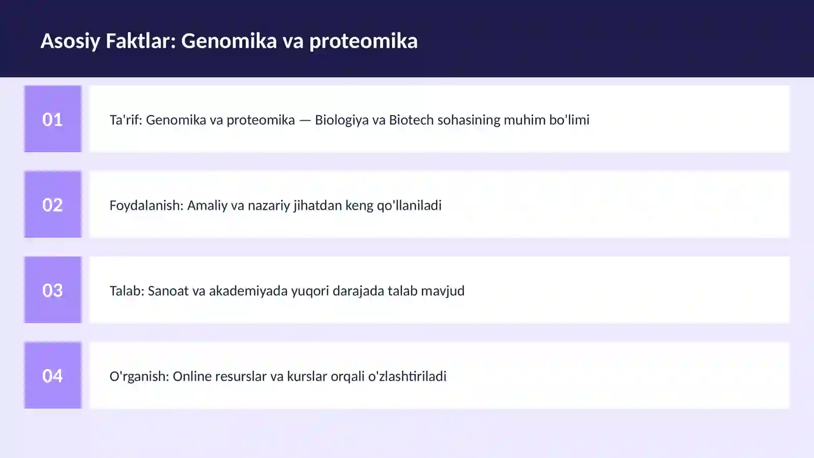 Genomika va proteomika 3
