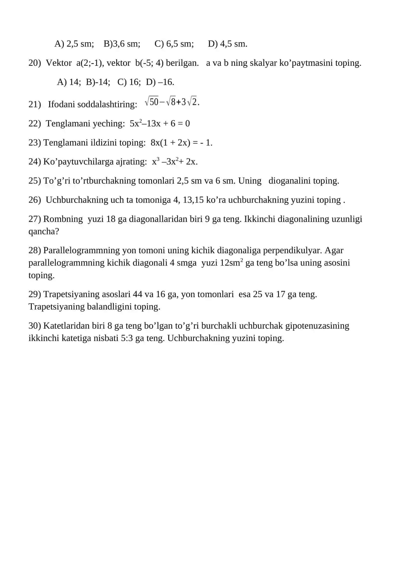 8 – sinf 3