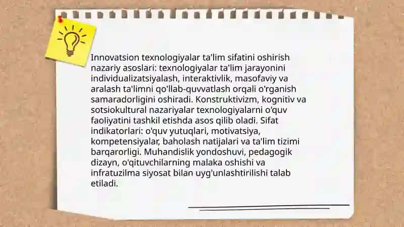 Innovatsion texnologiyalar va ta'lim sifati: nazariy asoslar 3