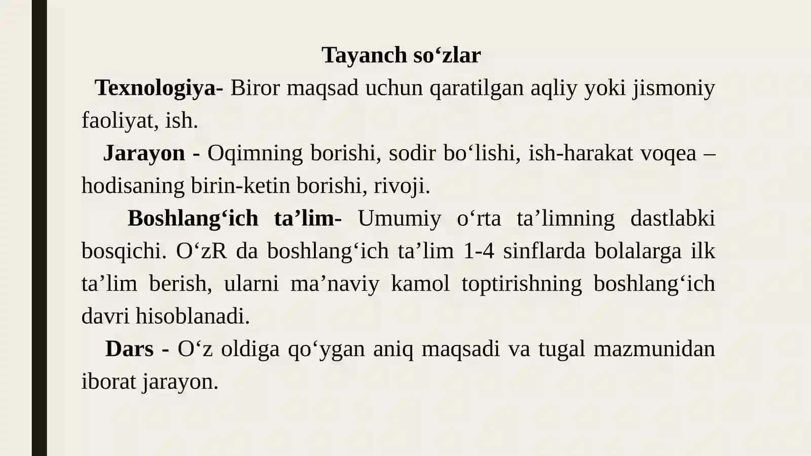 BOSHLANG’ICH SINFLARDA Texnologiya ta’limining maqsadlari va vazifalari 3