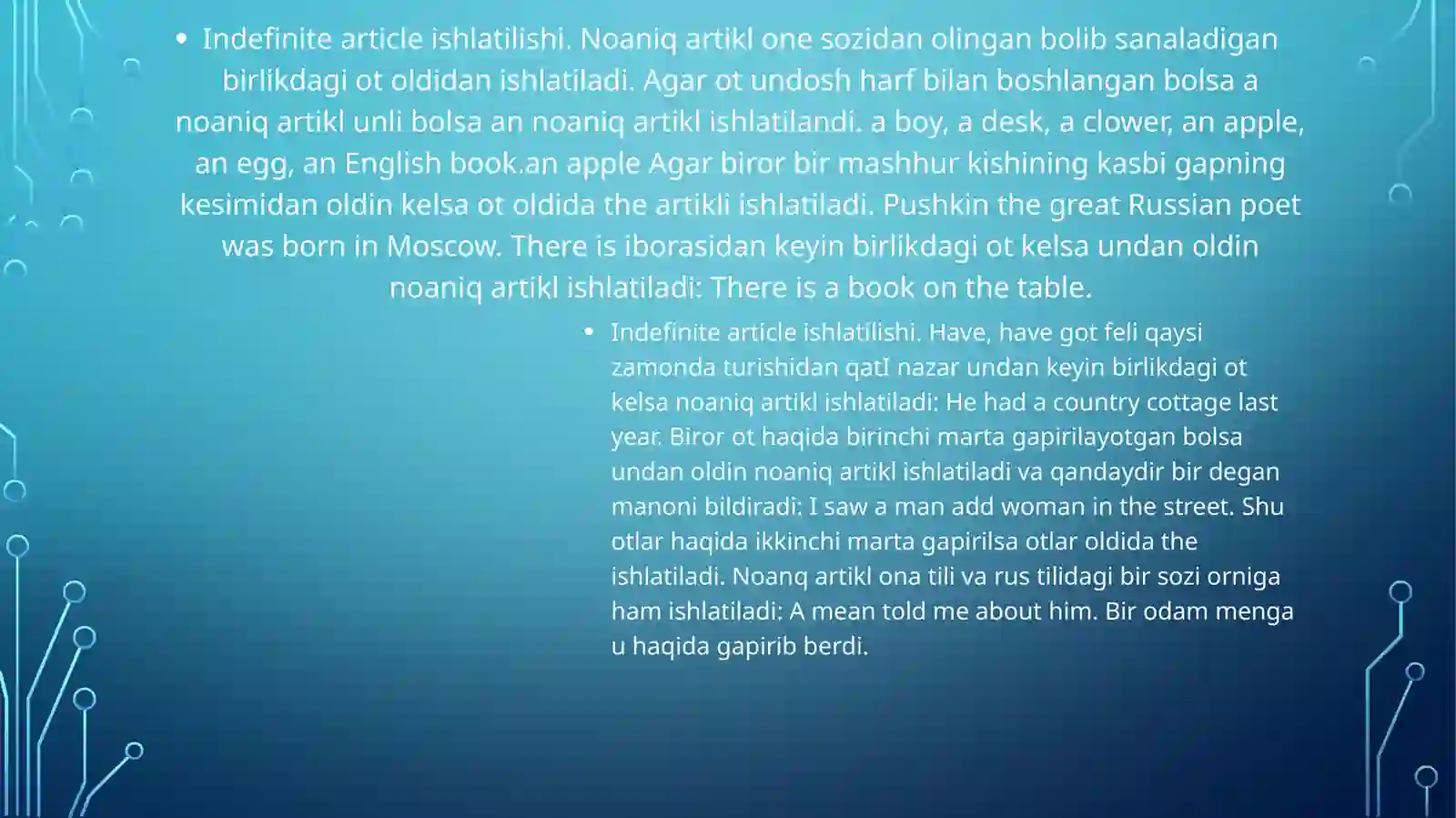 Artikllar 3