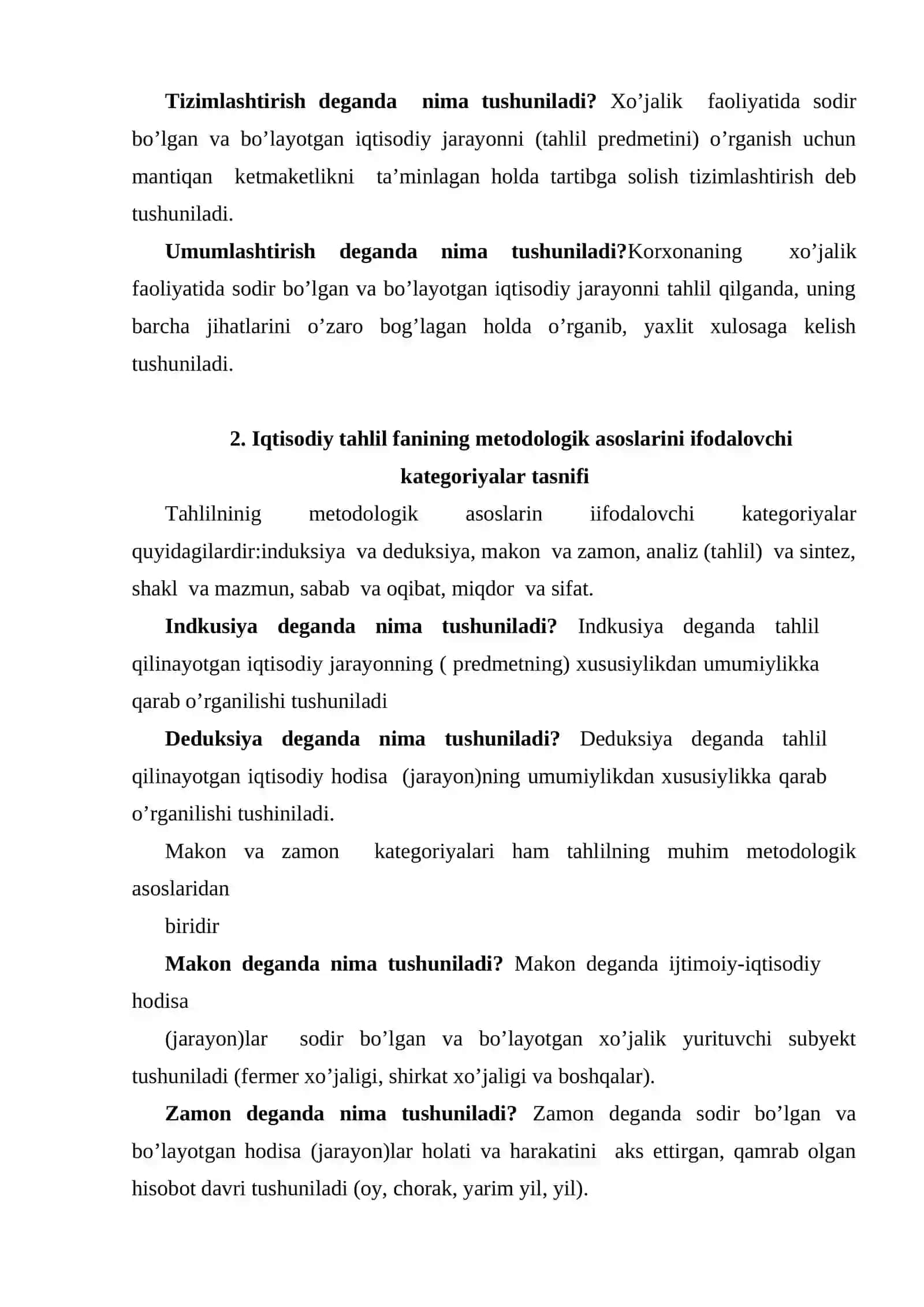 Iqtisodiy tahlil metodi va metodologiyasining tasnifi 3