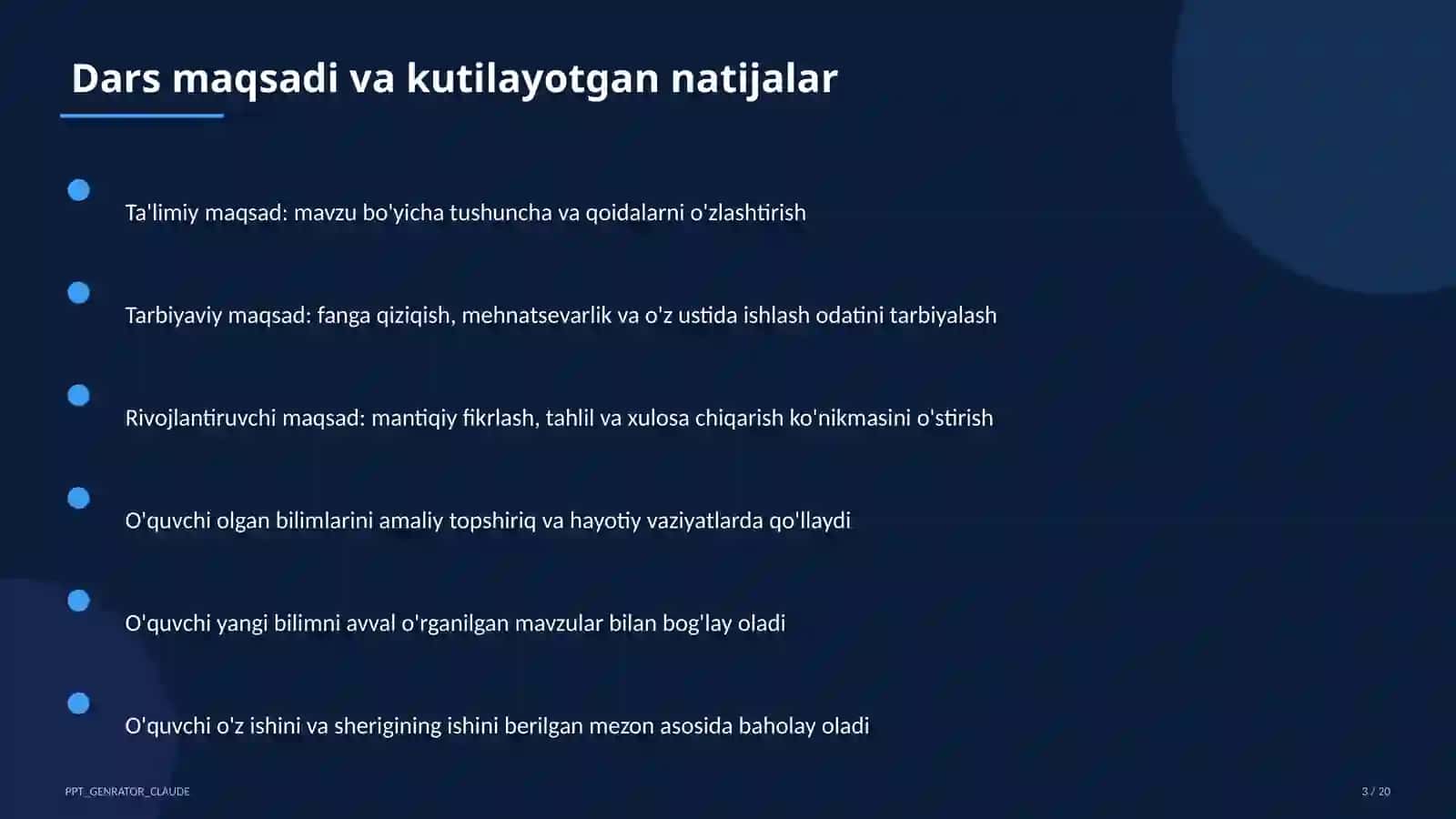 Sinf soati va tarbiyaviy tadbirlar 3