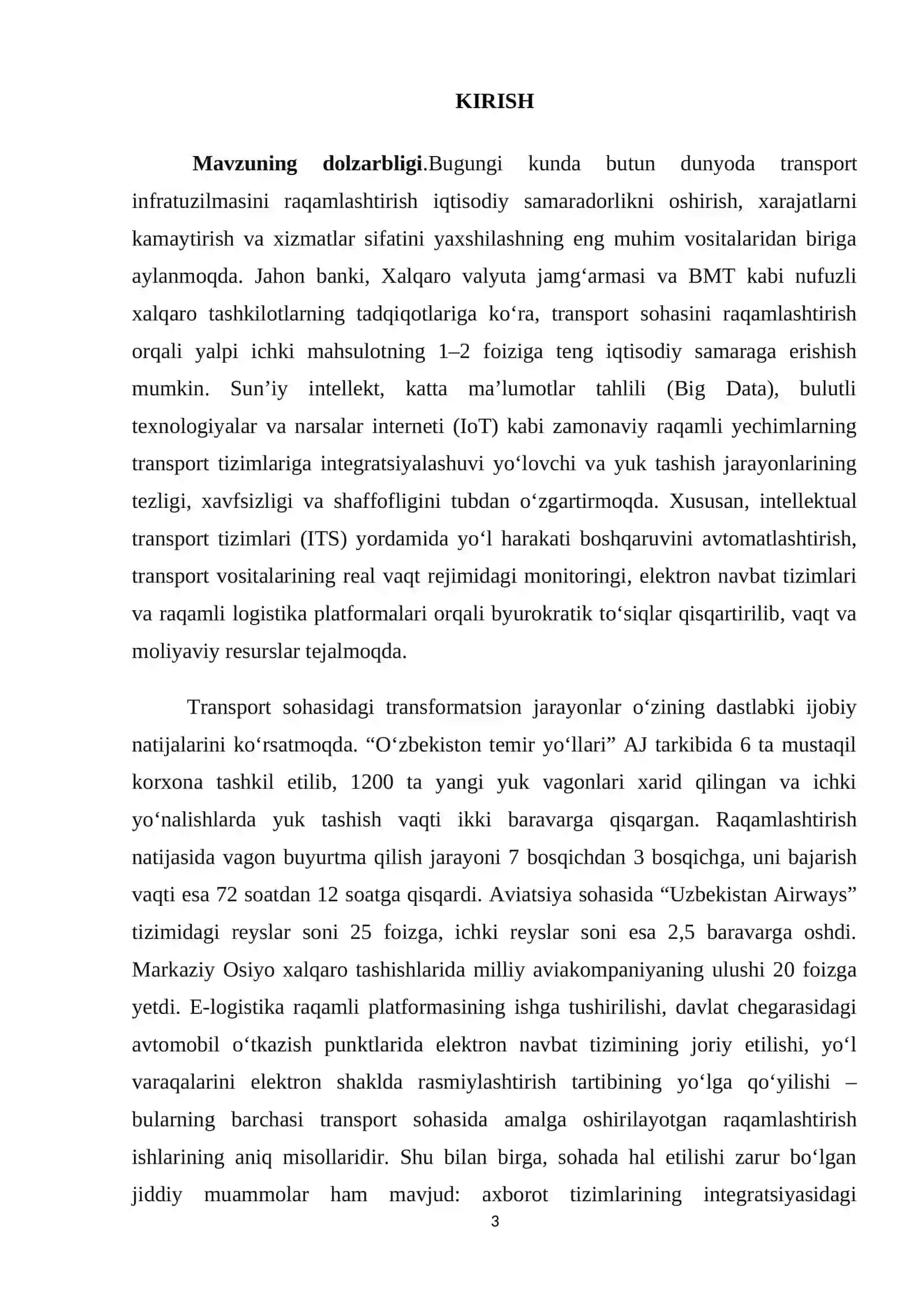 O‘zbekistonda transport-logistika jozibadorligini oshirish bo‘yicha istiqbolli takliflar va prognozlar 3