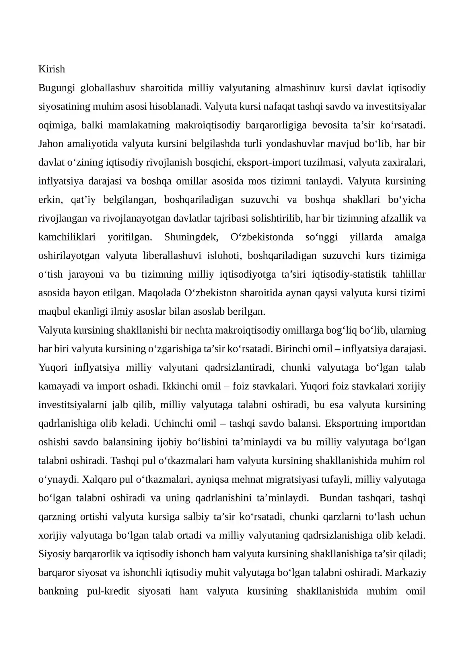 Valyuta kursi 3