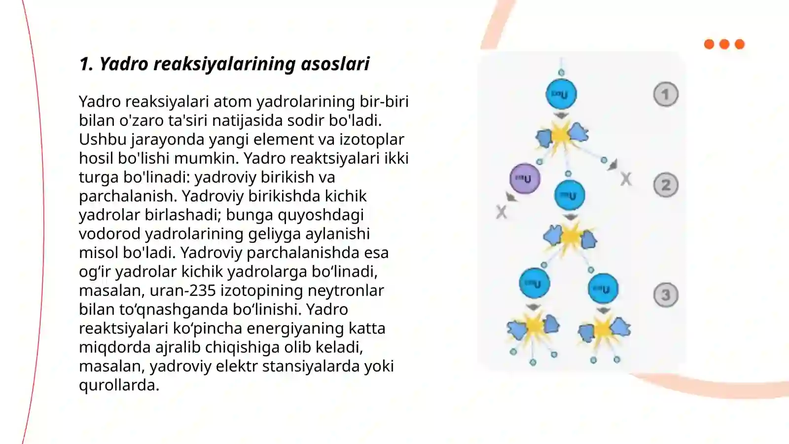 Yadroviy reaksiyalar 3