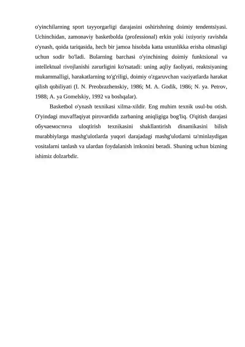 Basketbolchilarning umumiy jismoniy tayyorgarligining ahamiyati 3