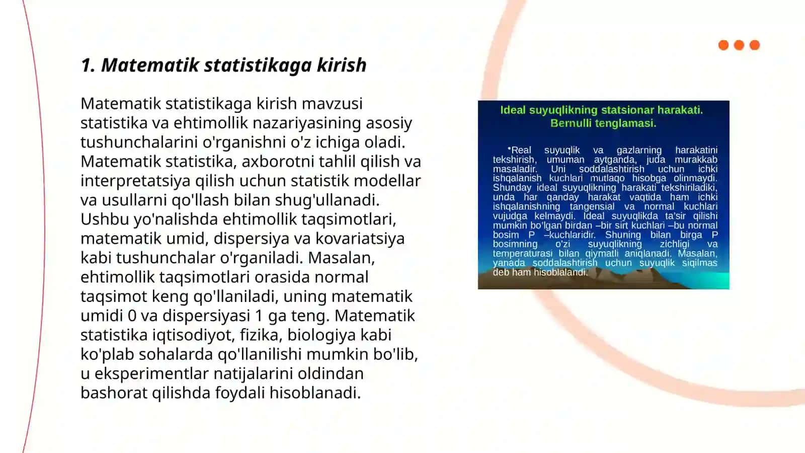 Tibbiy-biologik masalalarni yechishda matematik statistika elementlaridan foydalanish, korrelyatsion bog'lanishlar va regressiya tenglamasi 3