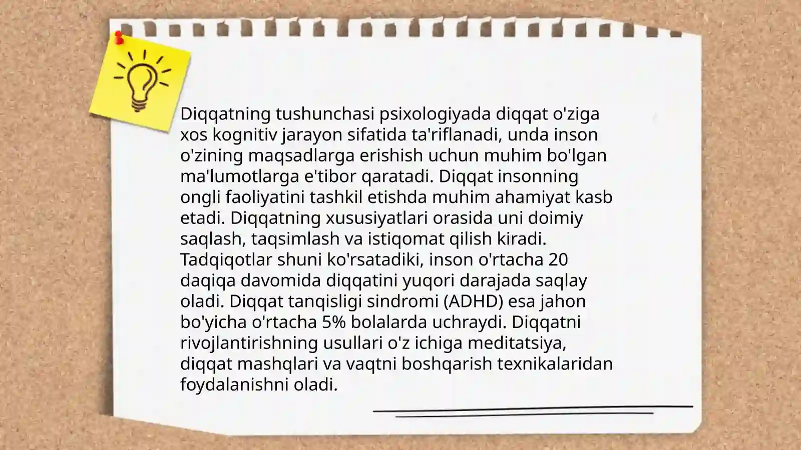 Diqqat haqida tushuncha va uning nerv-fiziologik asoslari 3