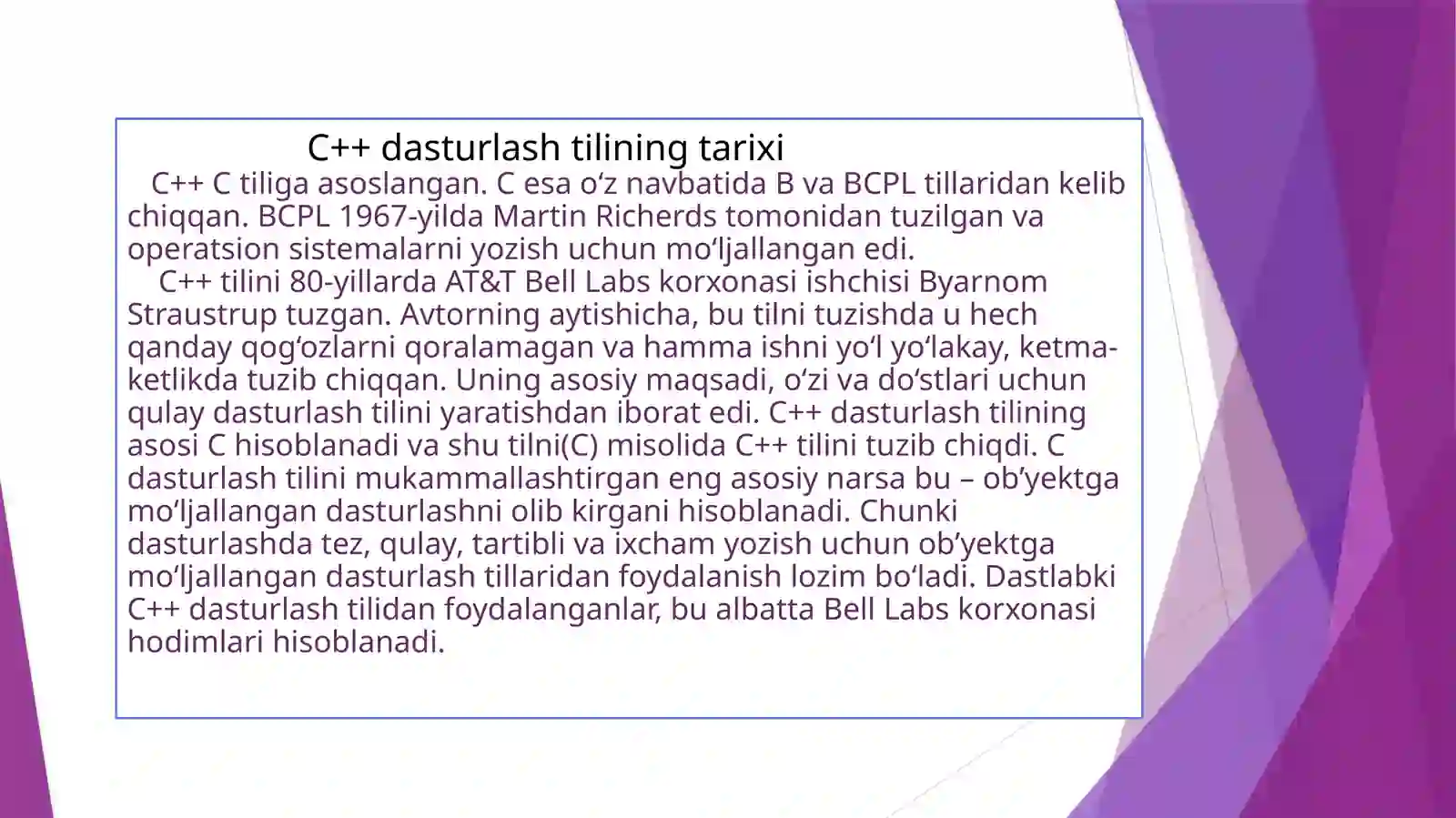 C++ dasturlash tili 3