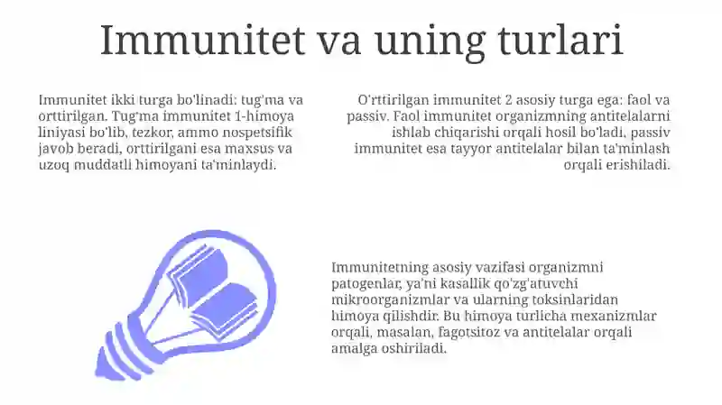 Immunitet va uning turlari 3